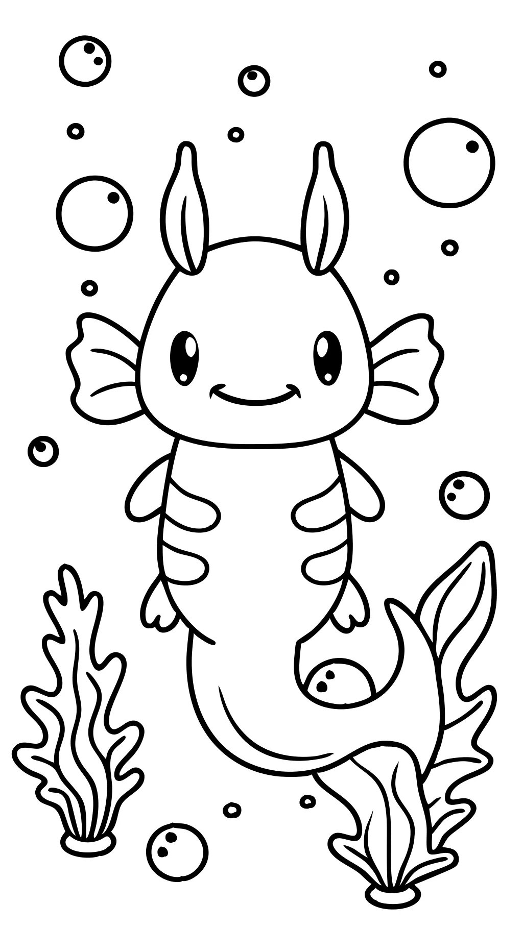 minecraft axolotl coloring page